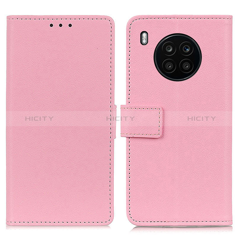 Coque Portefeuille Livre Cuir Etui Clapet M08L pour Huawei Honor 50 Lite Rose Plus