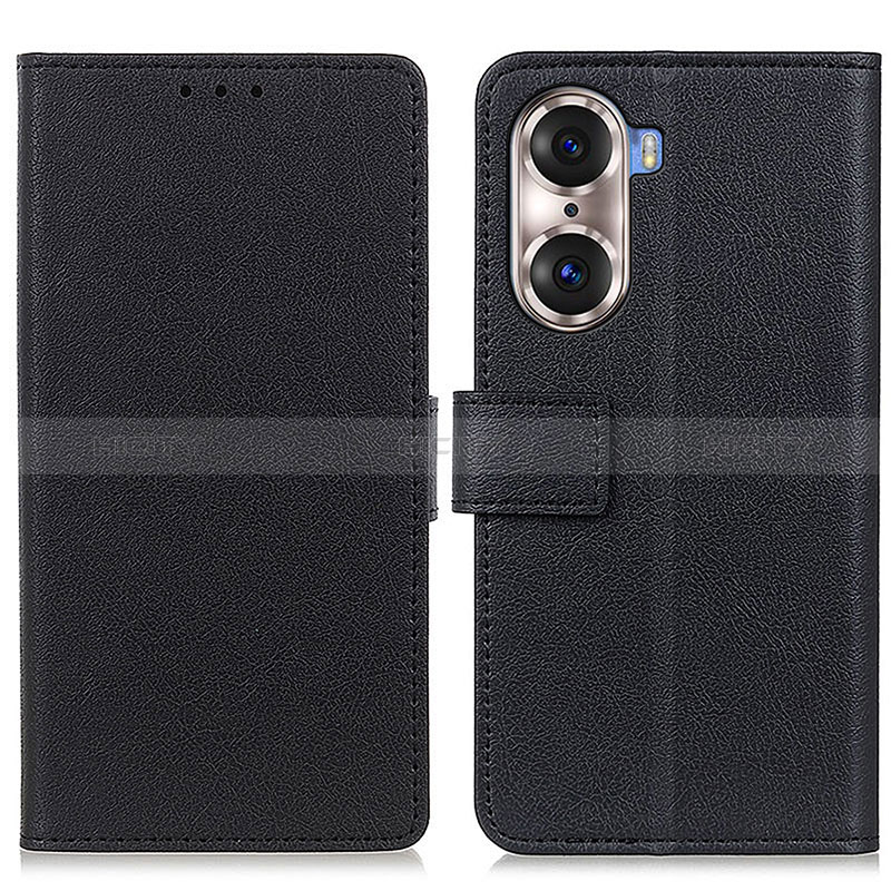 Coque Portefeuille Livre Cuir Etui Clapet M08L pour Huawei Honor 60 5G Noir Plus