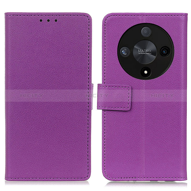 Coque Portefeuille Livre Cuir Etui Clapet M08L pour Huawei Honor Magic6 Lite 5G Violet Plus