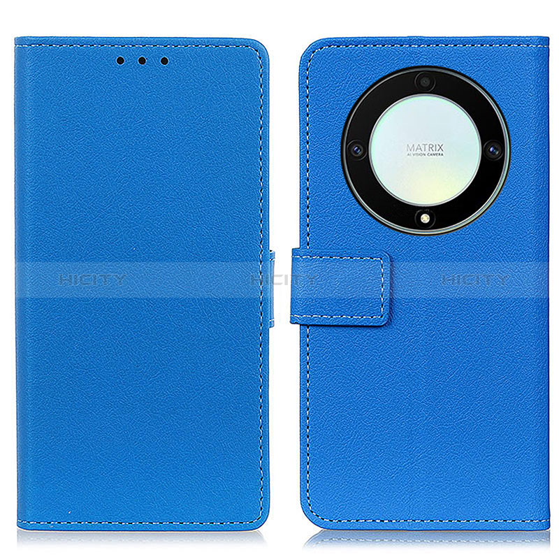 Coque Portefeuille Livre Cuir Etui Clapet M08L pour Huawei Honor X9a 5G Bleu Plus