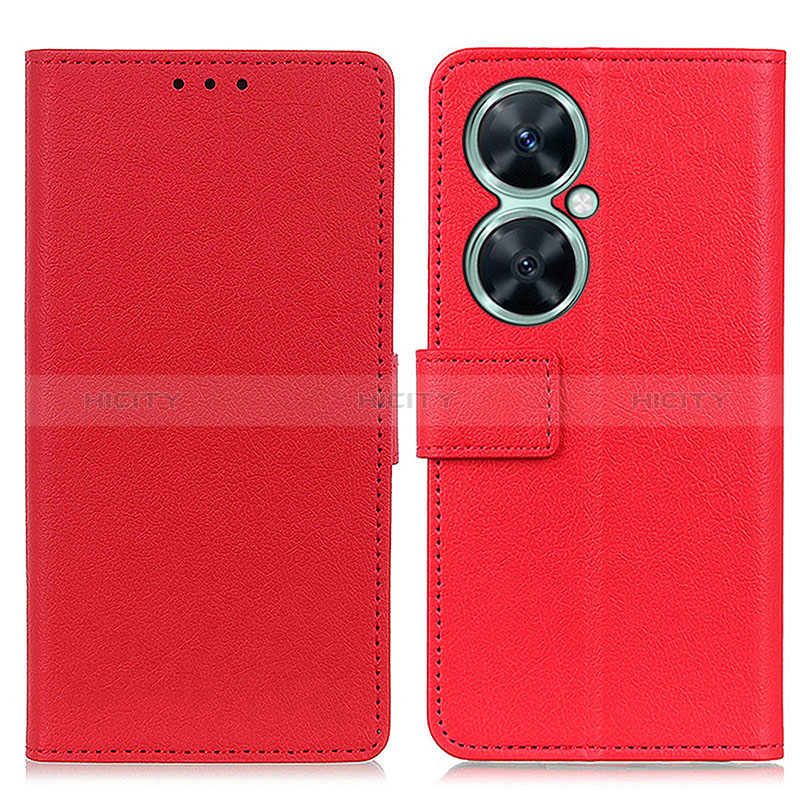 Coque Portefeuille Livre Cuir Etui Clapet M08L pour Huawei Nova 11i Rouge Plus