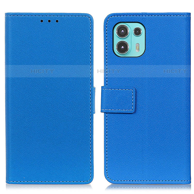 Coque Portefeuille Livre Cuir Etui Clapet M08L pour Motorola Moto Edge 20 Lite 5G Bleu Plus