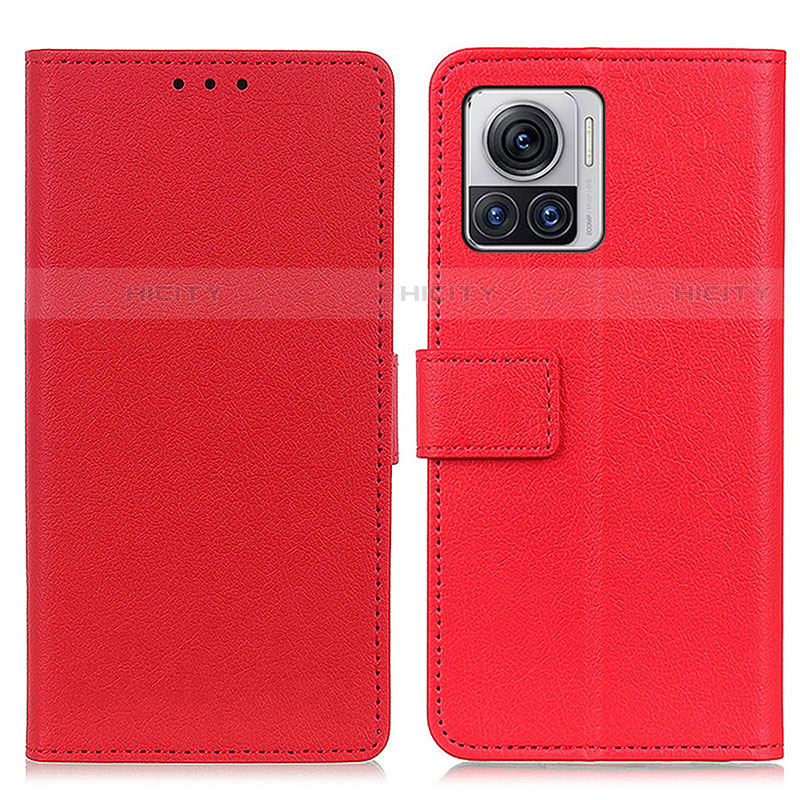 Coque Portefeuille Livre Cuir Etui Clapet M08L pour Motorola Moto Edge 30 Ultra 5G Rouge Plus