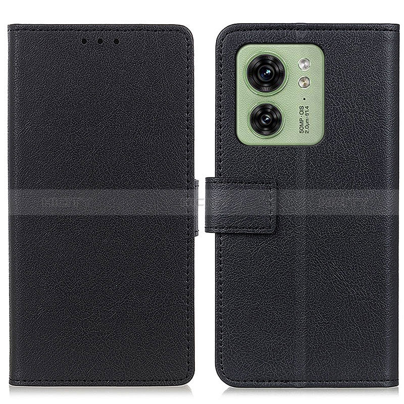 Coque Portefeuille Livre Cuir Etui Clapet M08L pour Motorola Moto Edge 40 5G Noir Plus