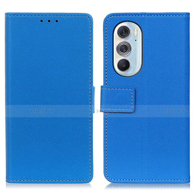 Coque Portefeuille Livre Cuir Etui Clapet M08L pour Motorola Moto Edge X30 5G Bleu Plus