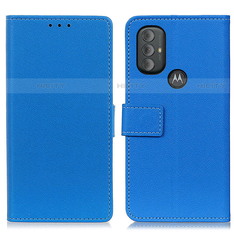 Coque Portefeuille Livre Cuir Etui Clapet M08L pour Motorola Moto G Play Gen 2 Bleu Plus