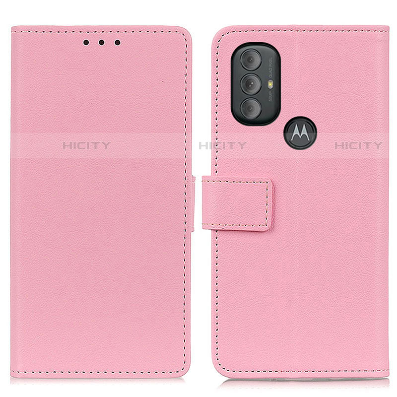 Coque Portefeuille Livre Cuir Etui Clapet M08L pour Motorola Moto G Play Gen 2 Rose Plus