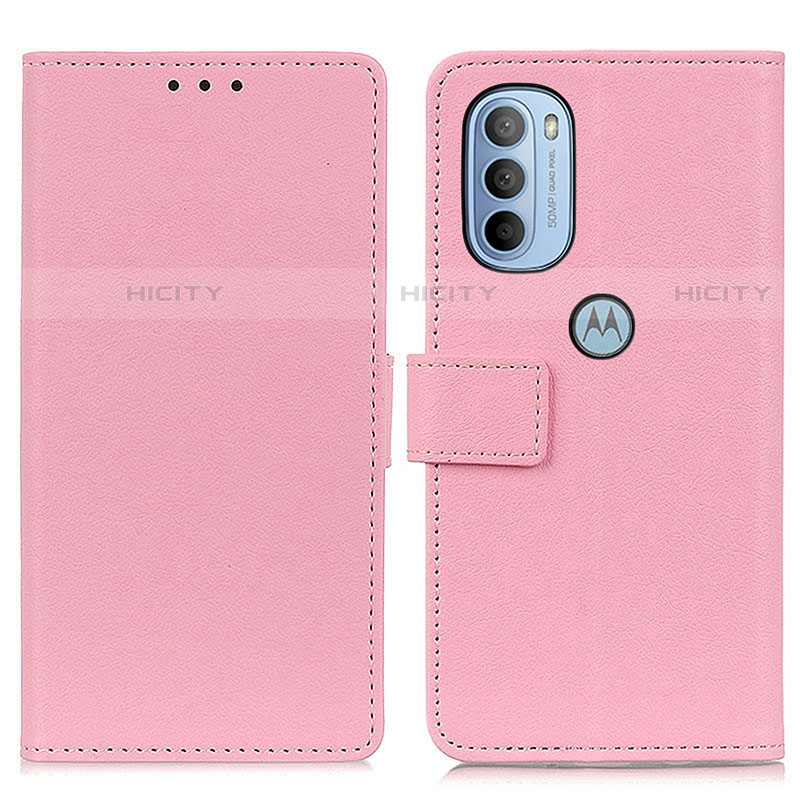 Coque Portefeuille Livre Cuir Etui Clapet M08L pour Motorola Moto G31 Rose Plus