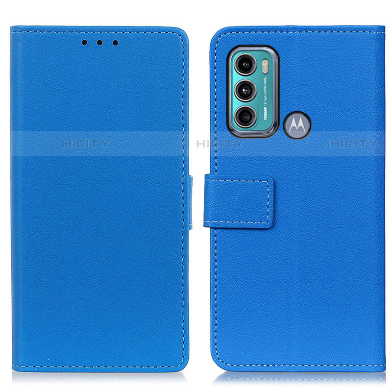 Coque Portefeuille Livre Cuir Etui Clapet M08L pour Motorola Moto G40 Fusion Bleu Plus