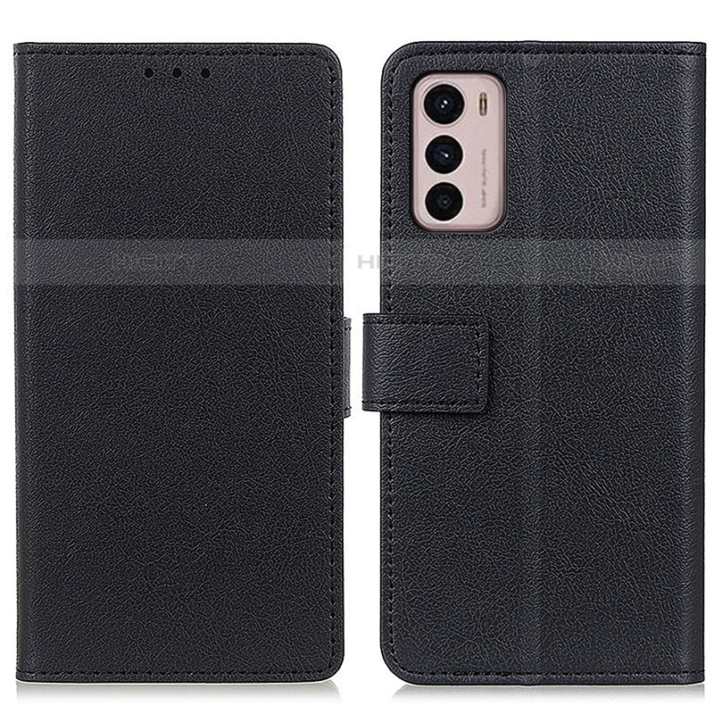 Coque Portefeuille Livre Cuir Etui Clapet M08L pour Motorola Moto G42 Noir Plus