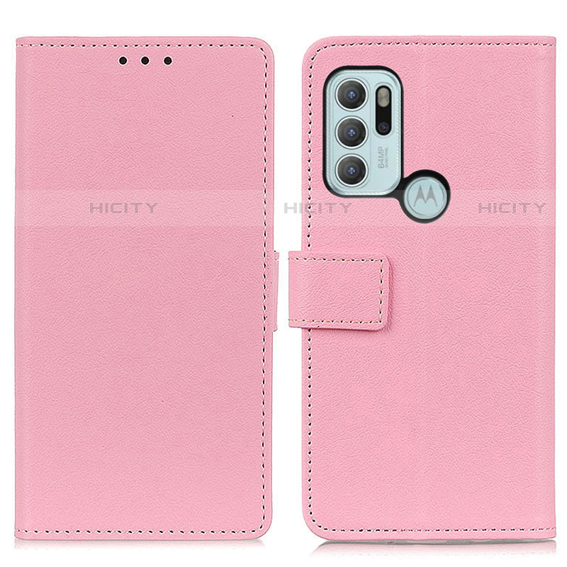 Coque Portefeuille Livre Cuir Etui Clapet M08L pour Motorola Moto G60s Rose Plus