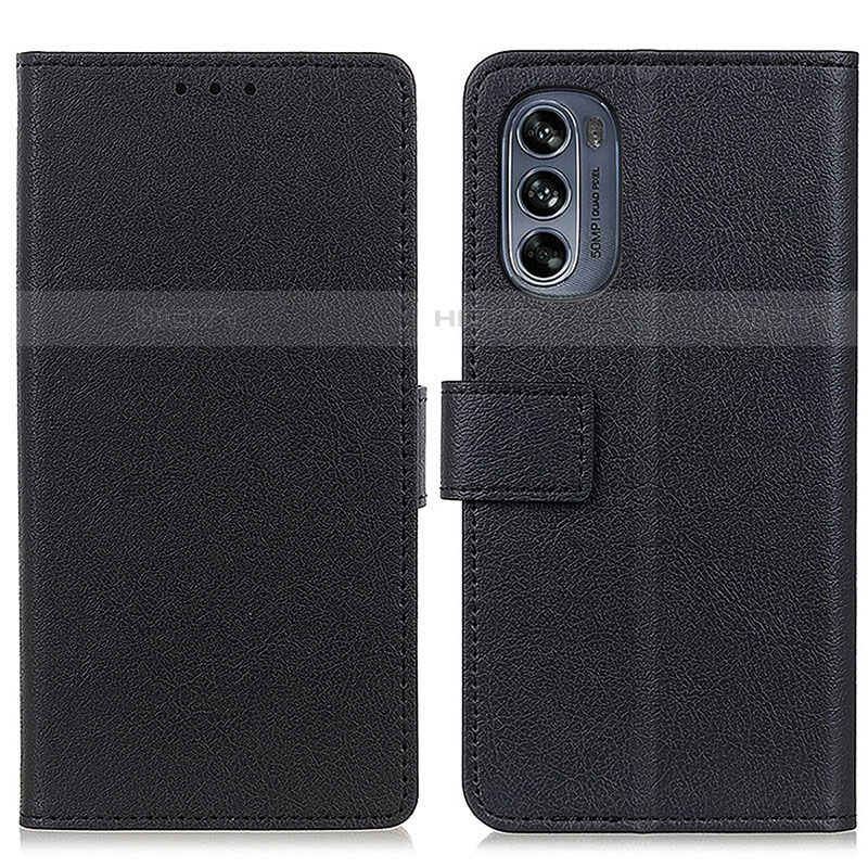 Coque Portefeuille Livre Cuir Etui Clapet M08L pour Motorola Moto G62 5G Noir Plus