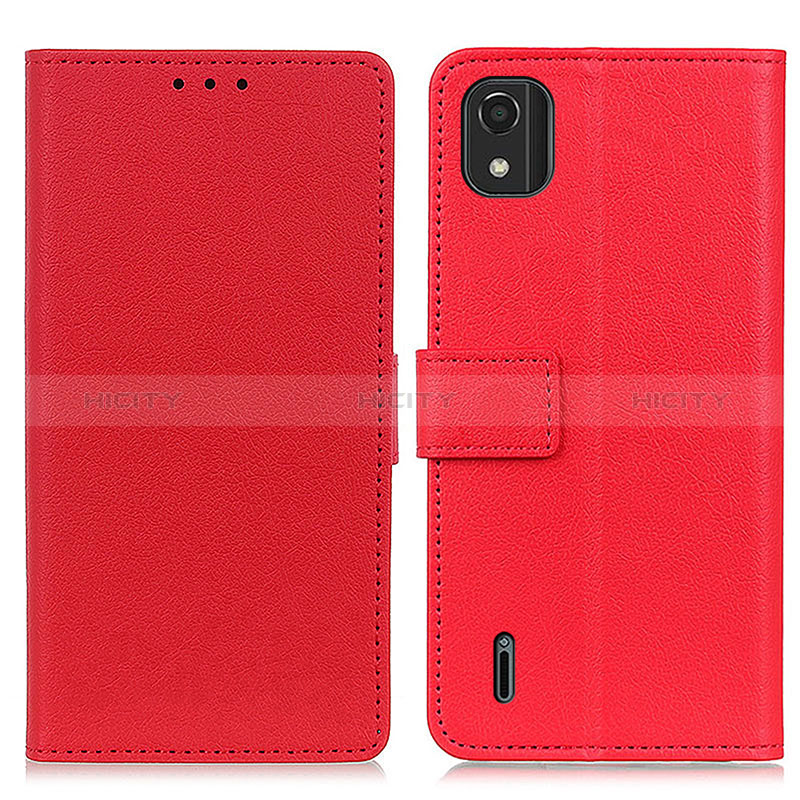 Coque Portefeuille Livre Cuir Etui Clapet M08L pour Nokia C2 2nd Edition Rouge Plus