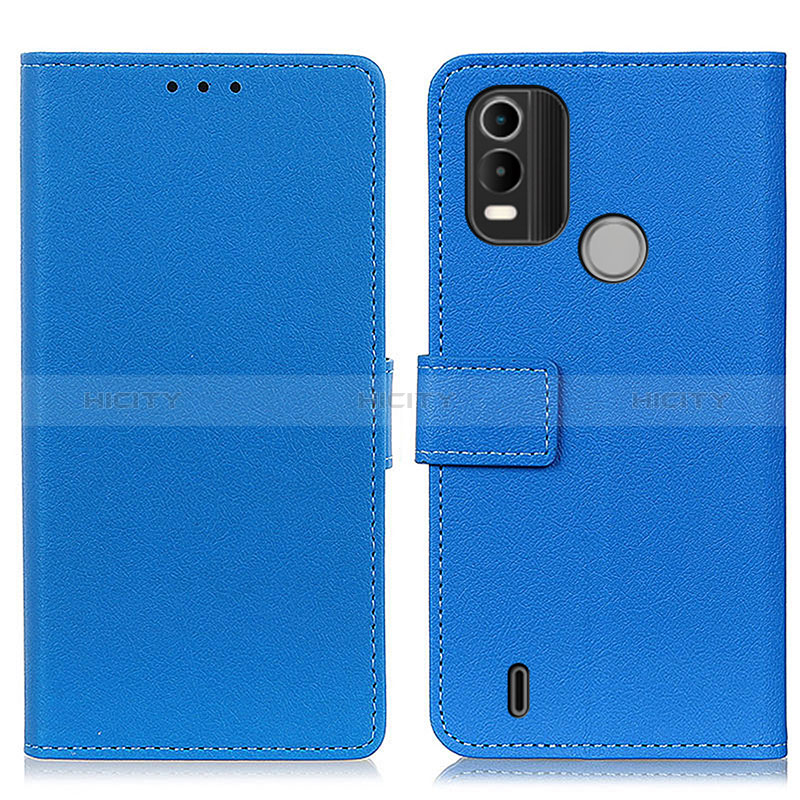 Coque Portefeuille Livre Cuir Etui Clapet M08L pour Nokia C21 Plus Bleu Plus