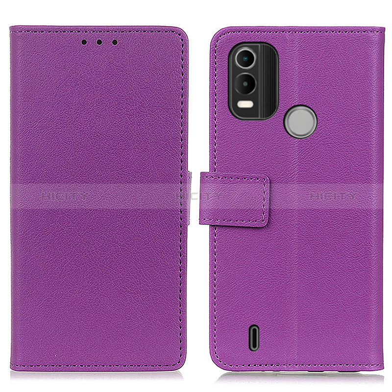 Coque Portefeuille Livre Cuir Etui Clapet M08L pour Nokia C21 Plus Violet Plus