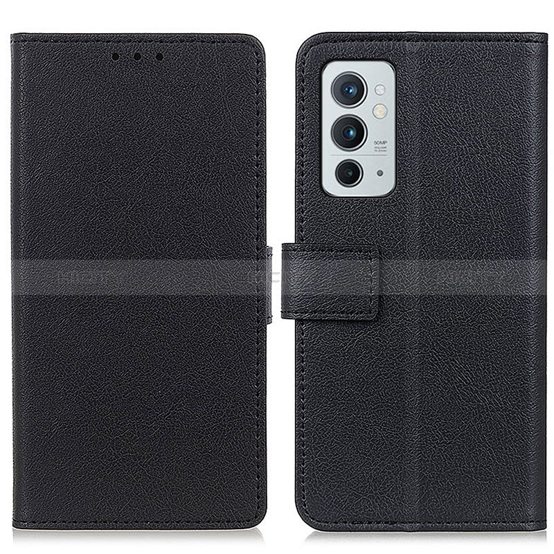 Coque Portefeuille Livre Cuir Etui Clapet M08L pour OnePlus 9RT 5G Noir Plus