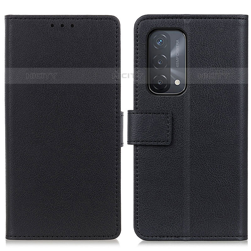 Coque Portefeuille Livre Cuir Etui Clapet M08L pour OnePlus Nord N200 5G Noir Plus