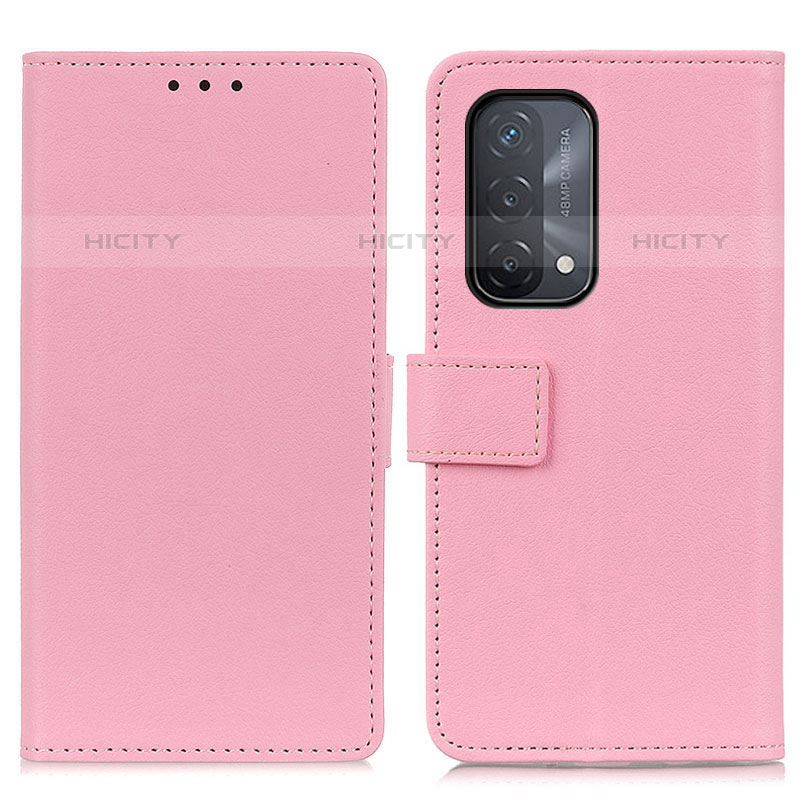 Coque Portefeuille Livre Cuir Etui Clapet M08L pour OnePlus Nord N200 5G Rose Plus