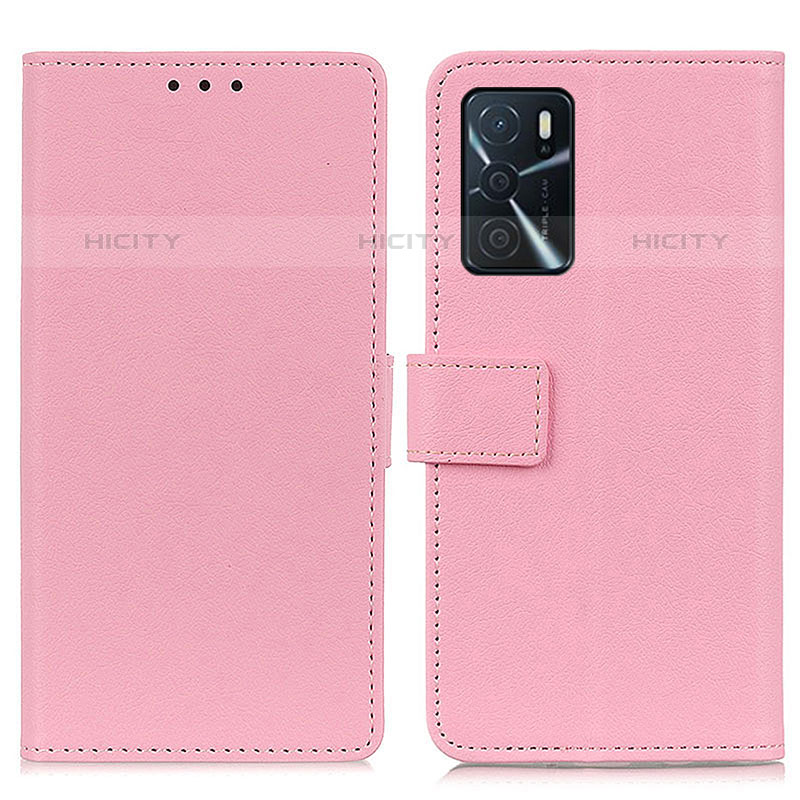 Coque Portefeuille Livre Cuir Etui Clapet M08L pour Oppo A16s Rose Plus