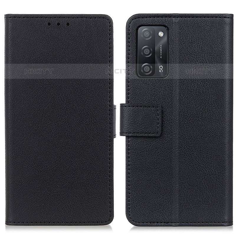 Coque Portefeuille Livre Cuir Etui Clapet M08L pour Oppo A55 5G Noir Plus