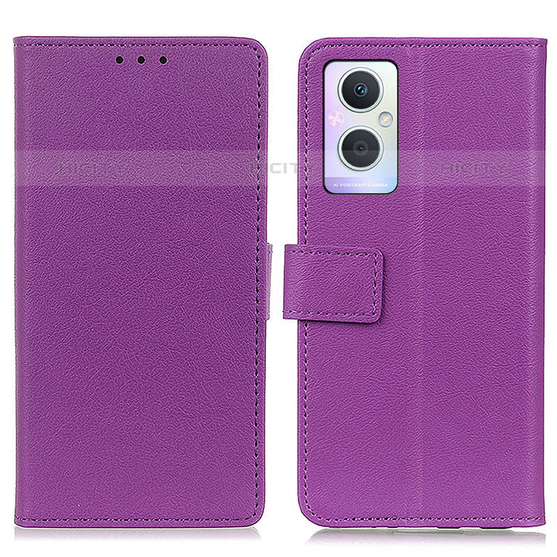 Coque Portefeuille Livre Cuir Etui Clapet M08L pour Oppo F21s Pro 5G Violet Plus