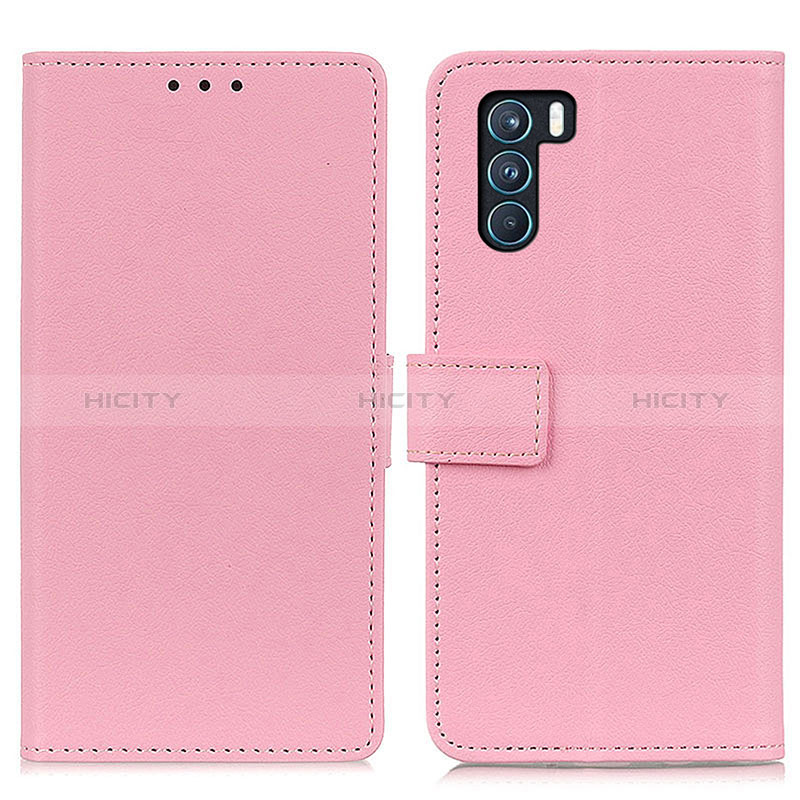 Coque Portefeuille Livre Cuir Etui Clapet M08L pour Oppo K9 Pro 5G Rose Plus