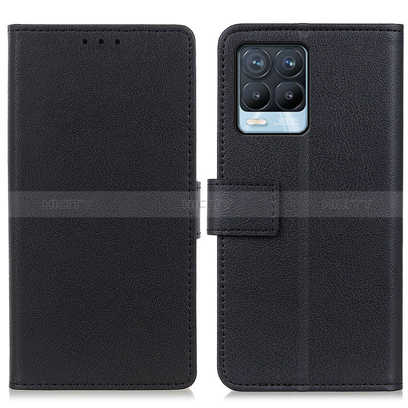 Coque Portefeuille Livre Cuir Etui Clapet M08L pour Realme 8 4G Noir Plus