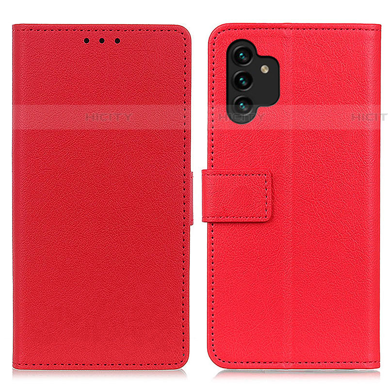 Coque Portefeuille Livre Cuir Etui Clapet M08L pour Samsung Galaxy A04s Rouge Plus