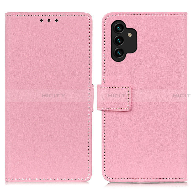 Coque Portefeuille Livre Cuir Etui Clapet M08L pour Samsung Galaxy A13 4G Rose Plus