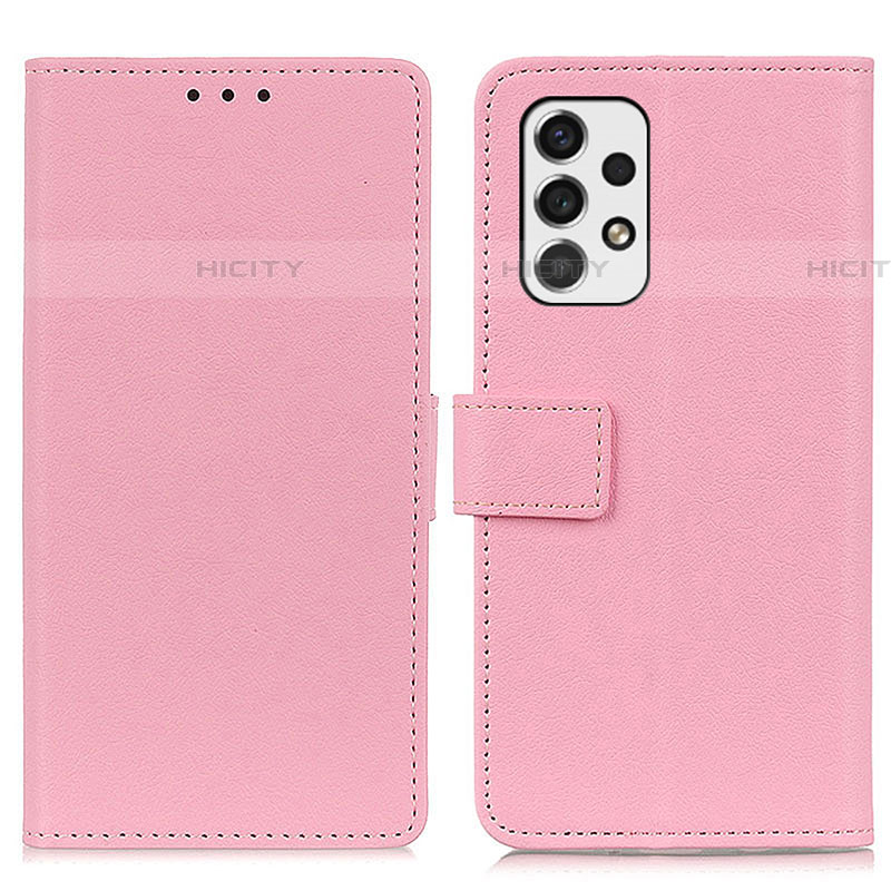 Coque Portefeuille Livre Cuir Etui Clapet M08L pour Samsung Galaxy A53 5G Rose Plus