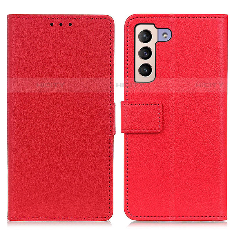 Coque Portefeuille Livre Cuir Etui Clapet M08L pour Samsung Galaxy S21 Plus 5G Rouge Plus