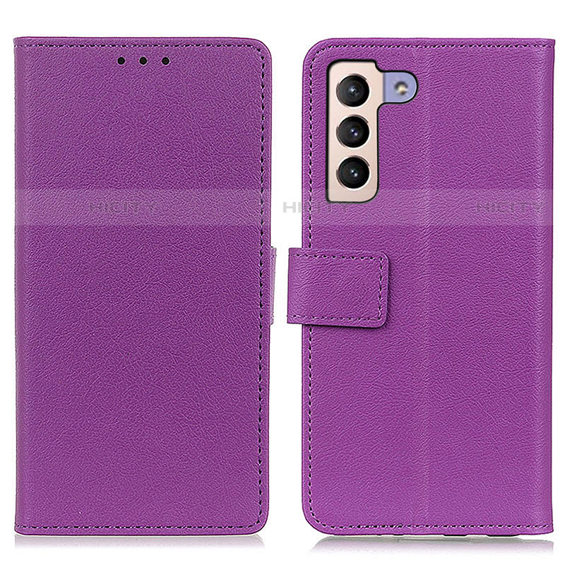 Coque Portefeuille Livre Cuir Etui Clapet M08L pour Samsung Galaxy S22 5G Violet Plus