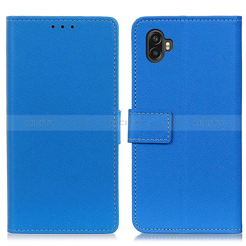 Coque Portefeuille Livre Cuir Etui Clapet M08L pour Samsung Galaxy Xcover Pro 2 5G Bleu Plus