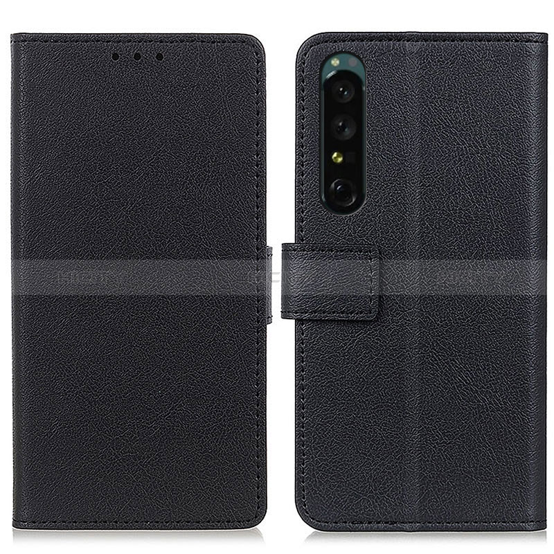 Coque Portefeuille Livre Cuir Etui Clapet M08L pour Sony Xperia 1 IV Noir Plus