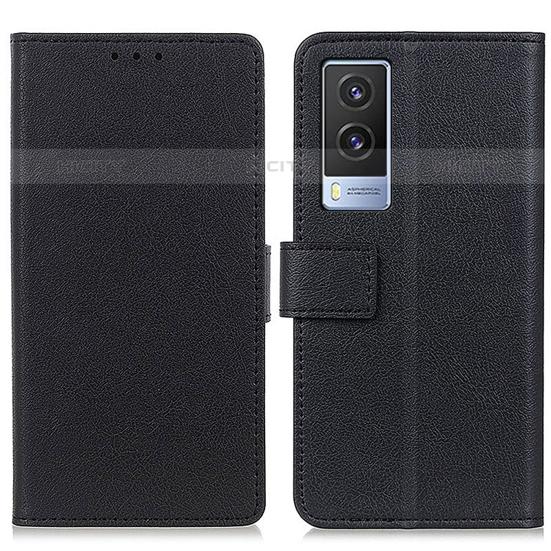 Coque Portefeuille Livre Cuir Etui Clapet M08L pour Vivo V21e 5G Noir Plus