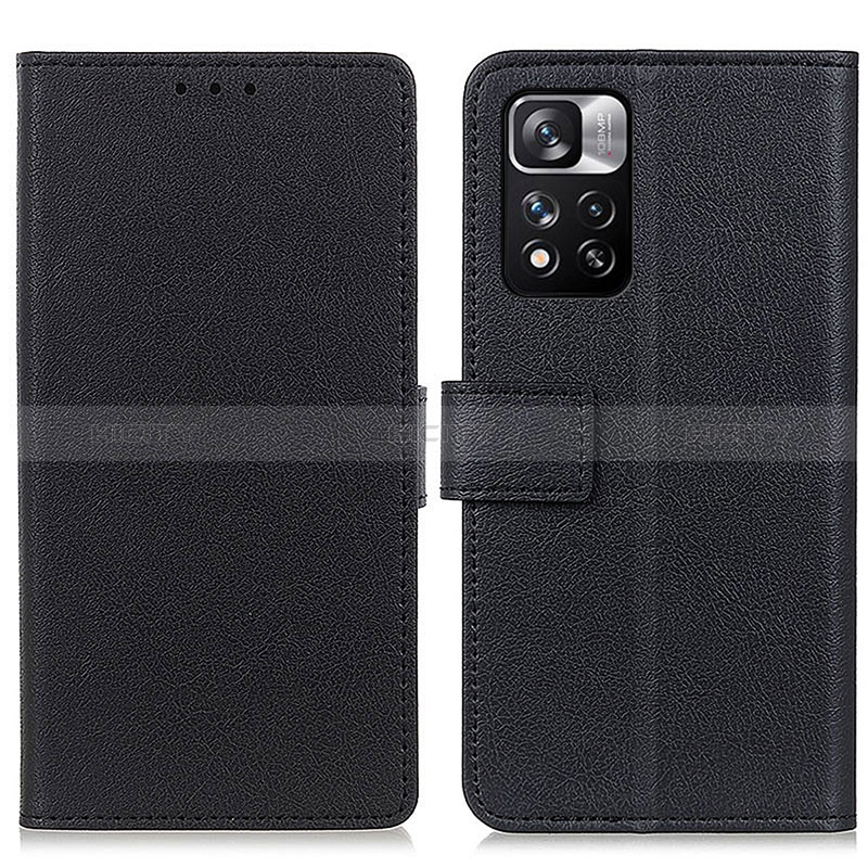 Coque Portefeuille Livre Cuir Etui Clapet M08L pour Xiaomi Mi 11i 5G (2022) Noir Plus