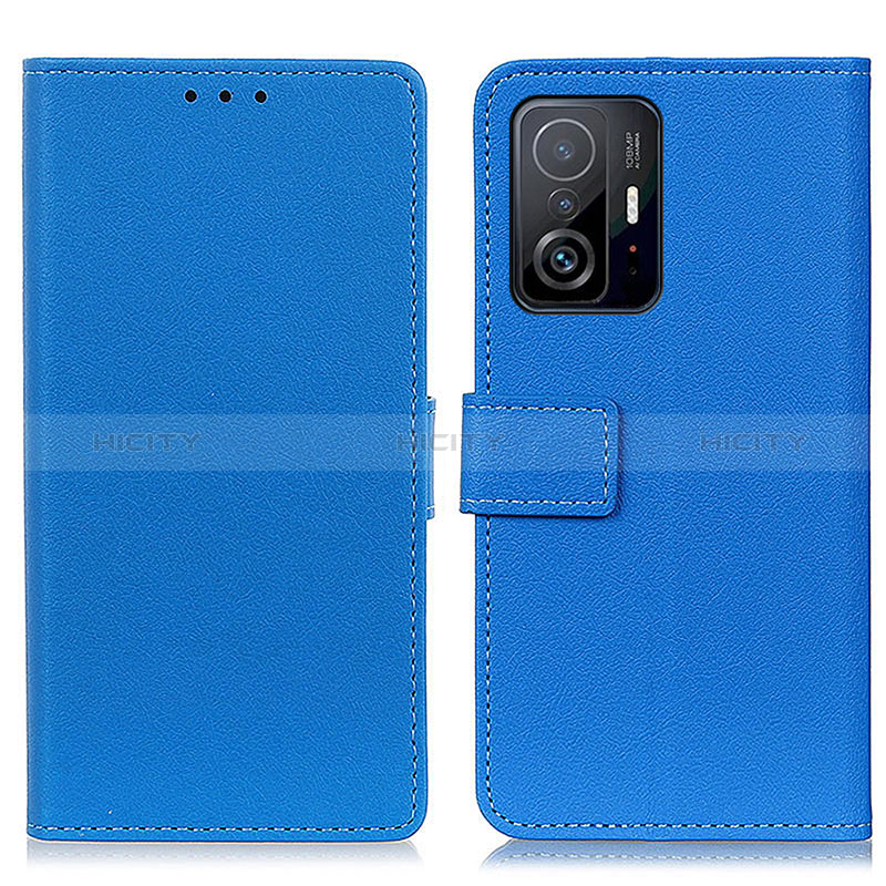 Coque Portefeuille Livre Cuir Etui Clapet M08L pour Xiaomi Mi 11T Pro 5G Bleu Plus