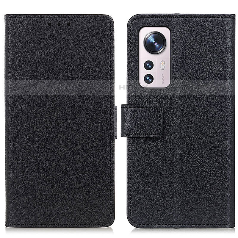 Coque Portefeuille Livre Cuir Etui Clapet M08L pour Xiaomi Mi 12S 5G Noir Plus