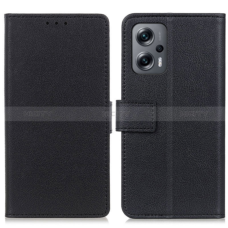 Coque Portefeuille Livre Cuir Etui Clapet M08L pour Xiaomi Poco X4 GT 5G Noir Plus