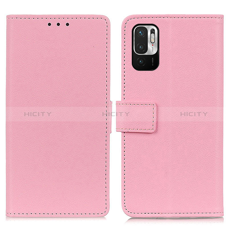 Coque Portefeuille Livre Cuir Etui Clapet M08L pour Xiaomi Redmi Note 10 JE 5G Rose Plus