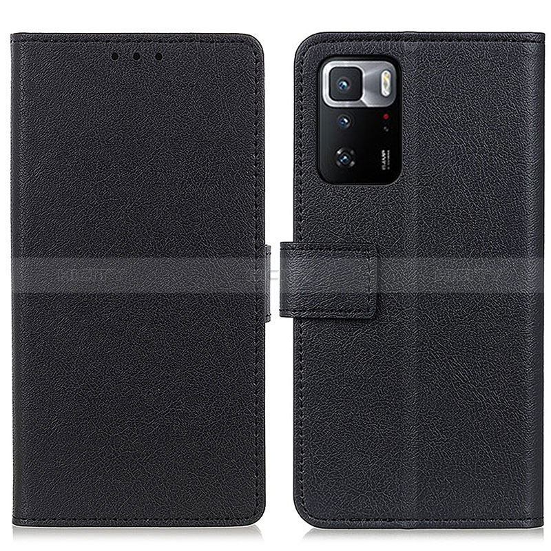 Coque Portefeuille Livre Cuir Etui Clapet M08L pour Xiaomi Redmi Note 10 Pro 5G Noir Plus