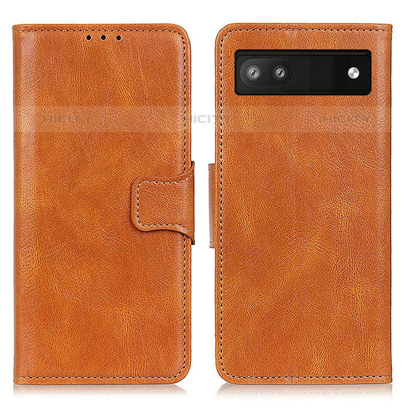 Coque Portefeuille Livre Cuir Etui Clapet M09L pour Google Pixel 6a 5G Marron Plus