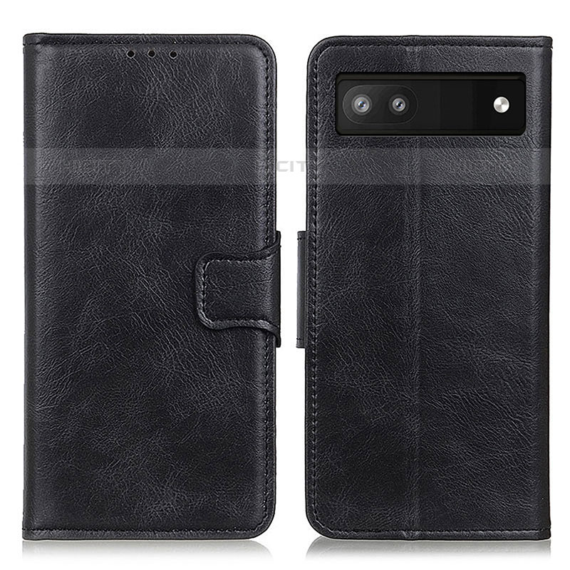 Coque Portefeuille Livre Cuir Etui Clapet M09L pour Google Pixel 6a 5G Noir Plus