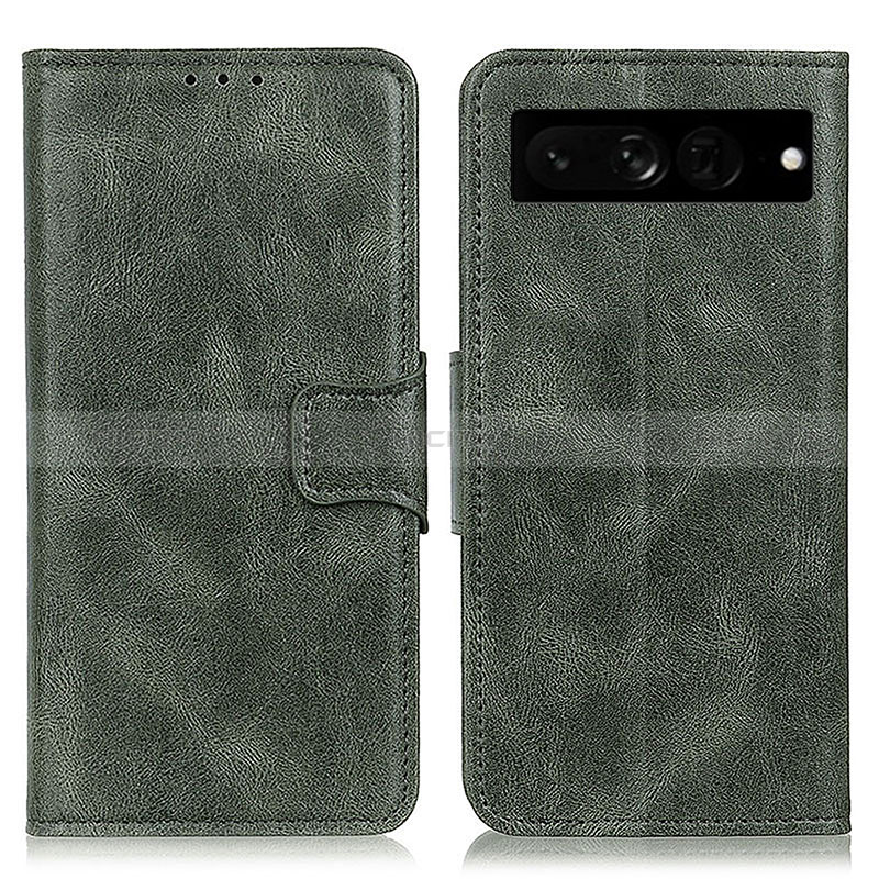 Coque Portefeuille Livre Cuir Etui Clapet M09L pour Google Pixel 7 Pro 5G Vert Plus