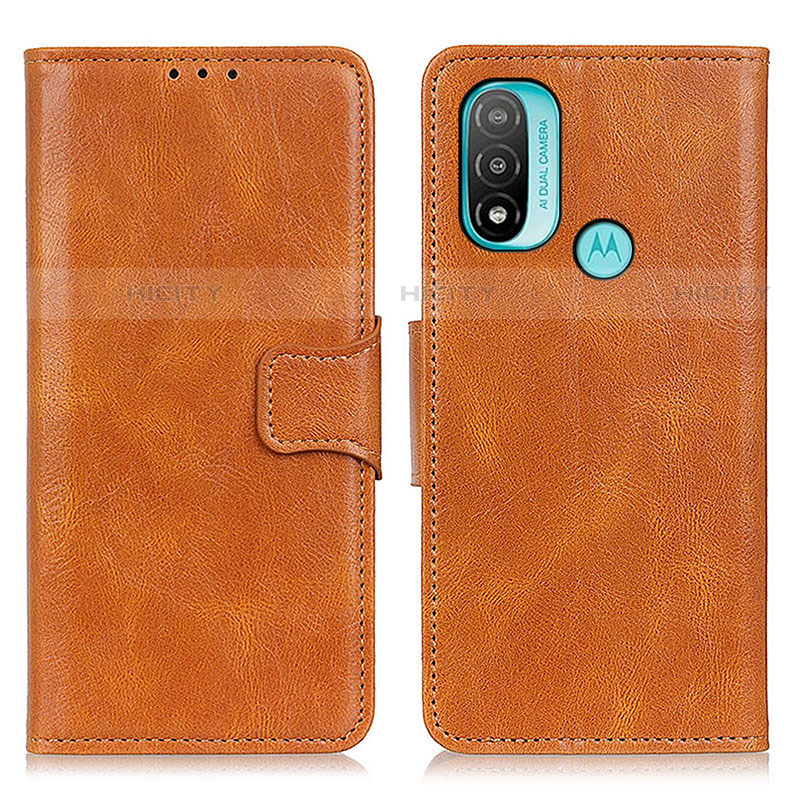 Coque Portefeuille Livre Cuir Etui Clapet M09L pour Motorola Moto E40 Marron Plus