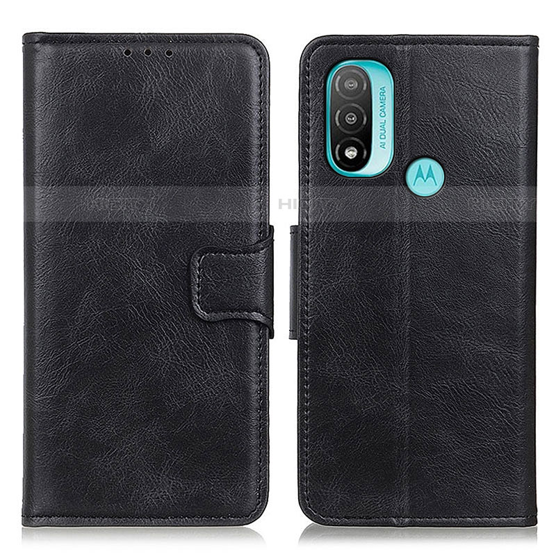 Coque Portefeuille Livre Cuir Etui Clapet M09L pour Motorola Moto E40 Noir Plus