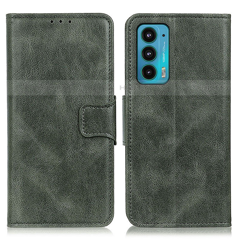 Coque Portefeuille Livre Cuir Etui Clapet M09L pour Motorola Moto Edge 20 5G Vert Plus