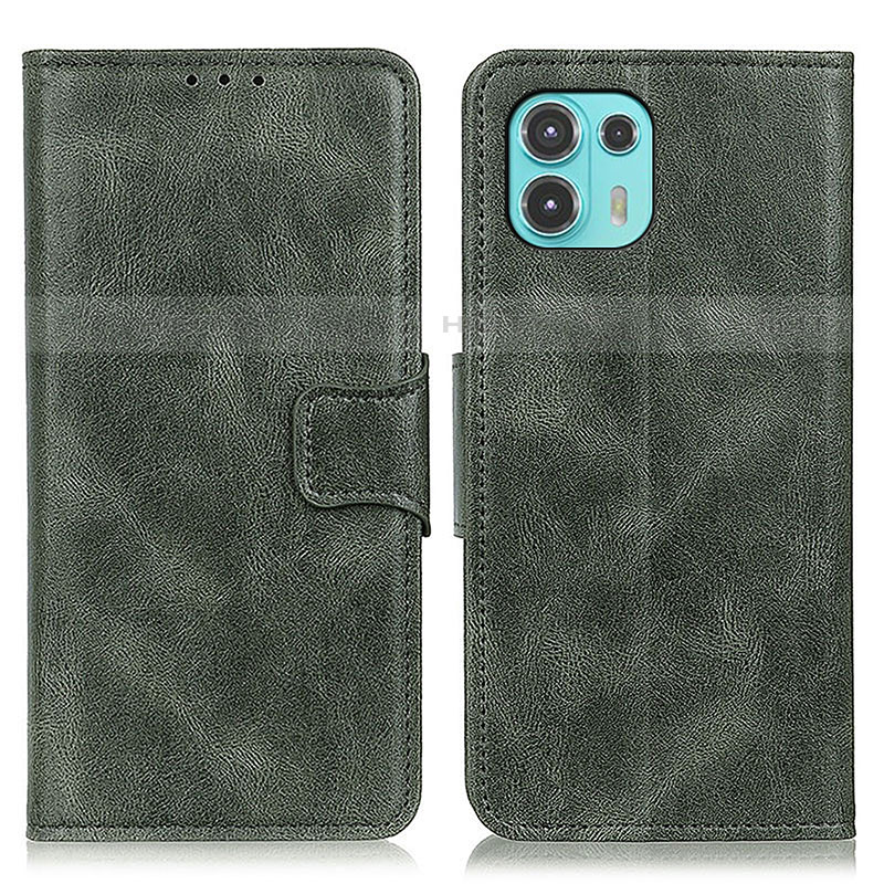 Coque Portefeuille Livre Cuir Etui Clapet M09L pour Motorola Moto Edge 20 Lite 5G Vert Plus