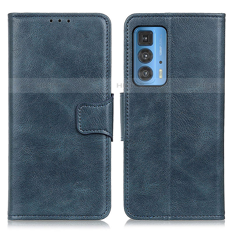 Coque Portefeuille Livre Cuir Etui Clapet M09L pour Motorola Moto Edge 20 Pro 5G Bleu Plus