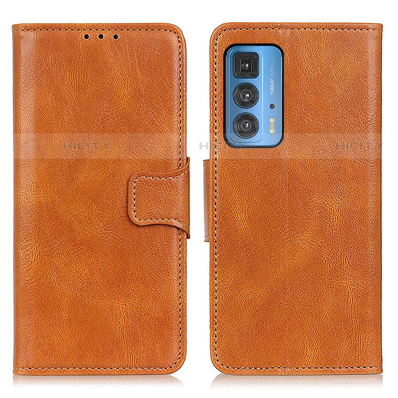 Coque Portefeuille Livre Cuir Etui Clapet M09L pour Motorola Moto Edge 20 Pro 5G Marron Plus